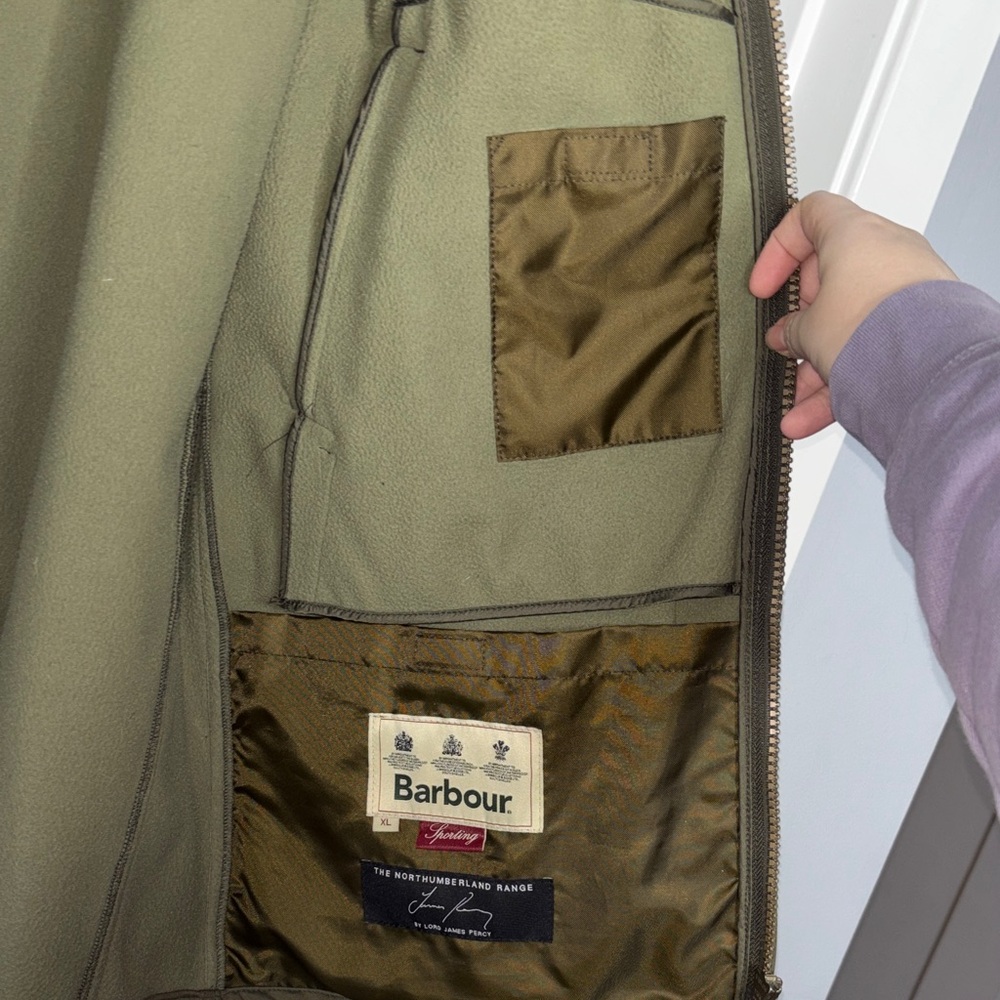 Barbour Olive Lightweight Jacket - Picture 5 of 8